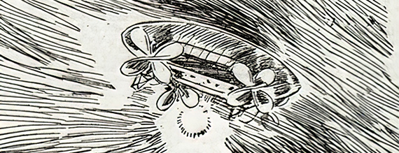 Drawing of a UFO from the 1800s