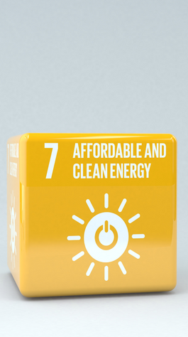 yellow block reading: 7. Affordable and Clean Energy