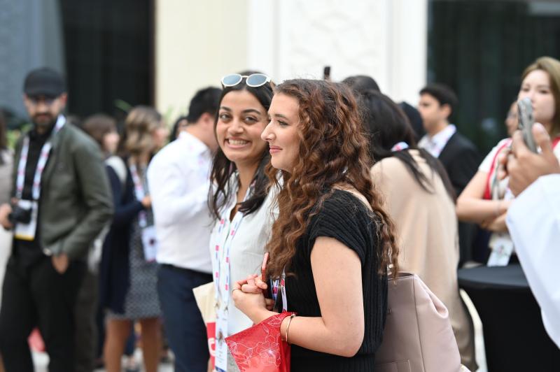 two students working on the CNN academy