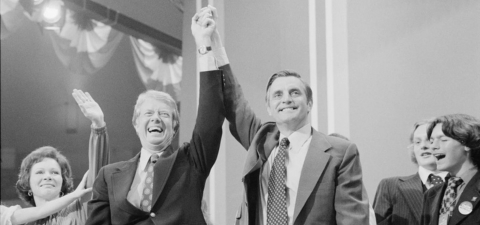 Jimmy Carter and Walter Mondale at the Democratic National Convention 1976 Photo