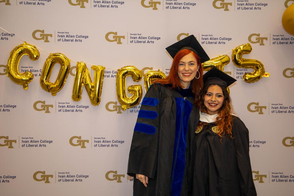 Graduates at the Spring 2025 M.S. Commencement Ceremony