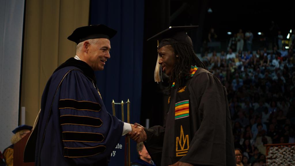 Cabrera presenting degrees