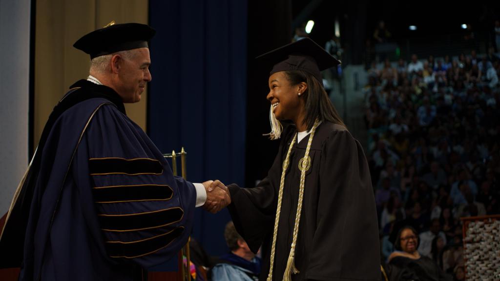 Cabrera presenting degrees