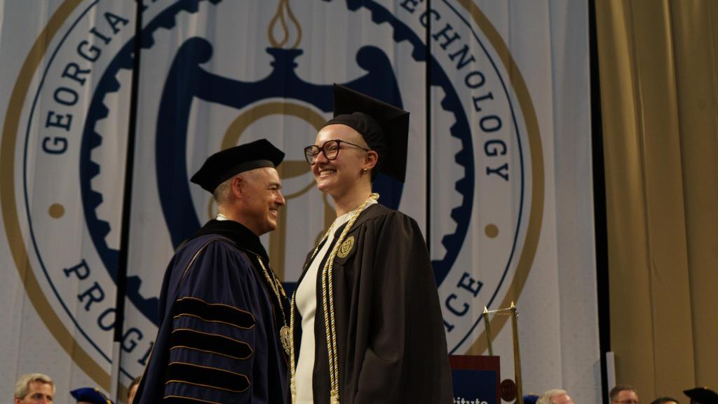Cabrera presenting degrees