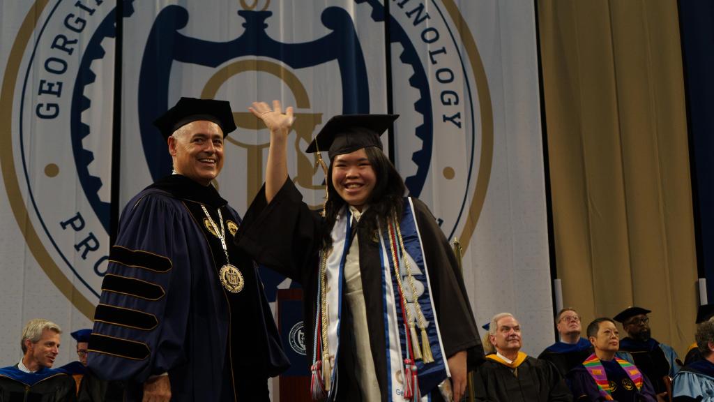 Cabrera presenting degrees