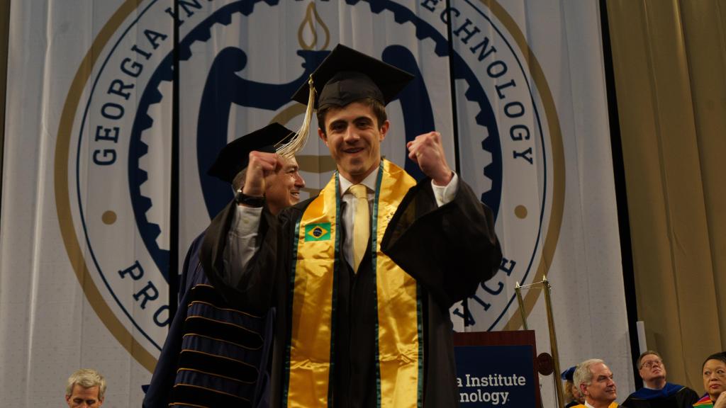 Cabrera presenting degrees