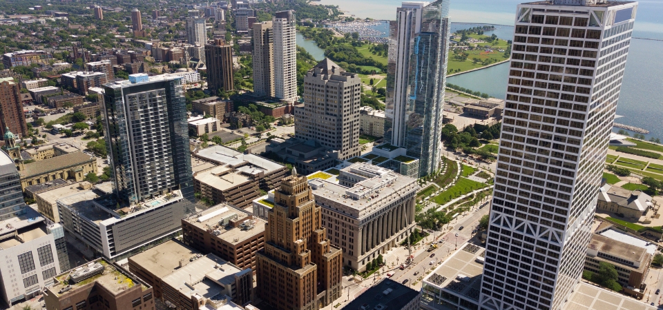 Mid-sized U.S. city skyline