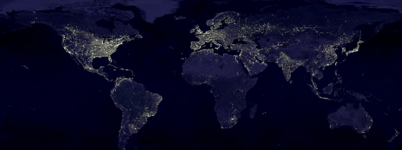 Earth at night