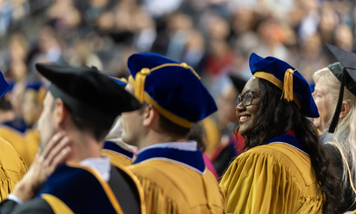 Ph.D. students at graduation