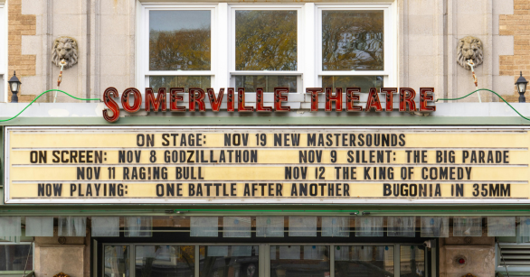 Movie theater display board
