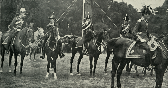 Historical photo of army generals on horses