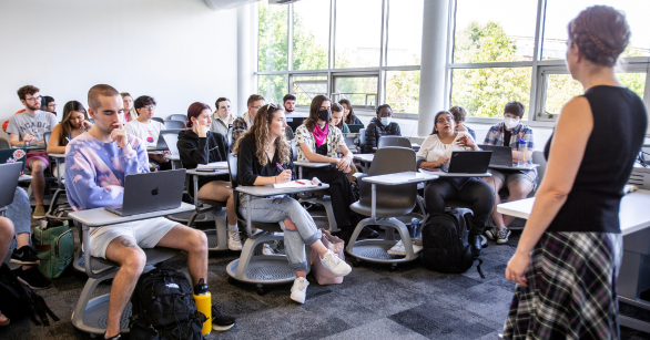 Professor Kate Pride Brown teaches a course in the School of History and Sociology at Georgia Tech