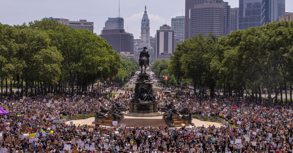 People at a protest