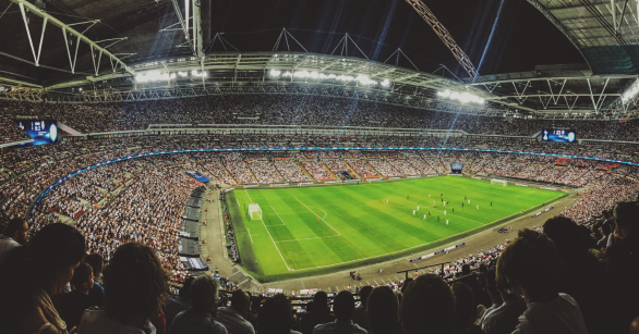 crowd at soccer arena