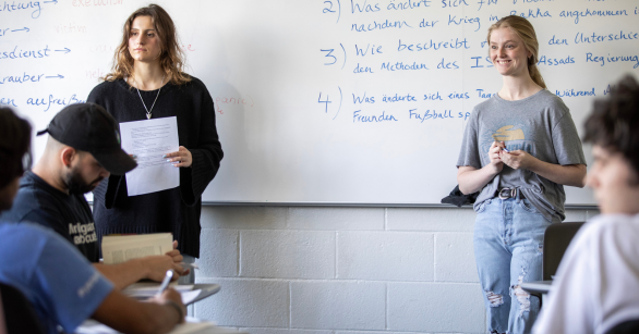 Students in a German language class at Georgia Tech