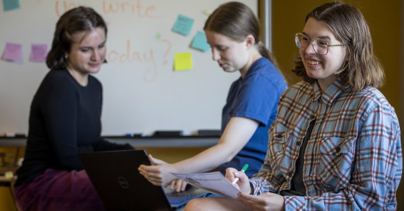 Students in a writing class at Georgia Tech