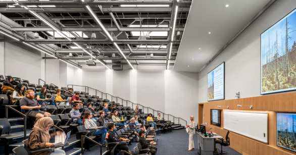 Marilyn Brown teaches in the new DM Smith building at Georgia Tech