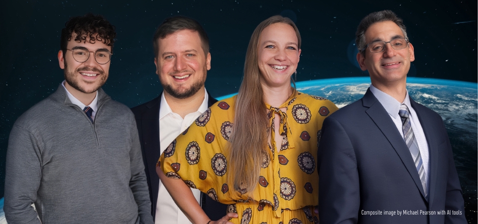 From left, Thomas González Roberts, Lincoln Hines, Mariel Borowitz, and Lawrence Rubin.