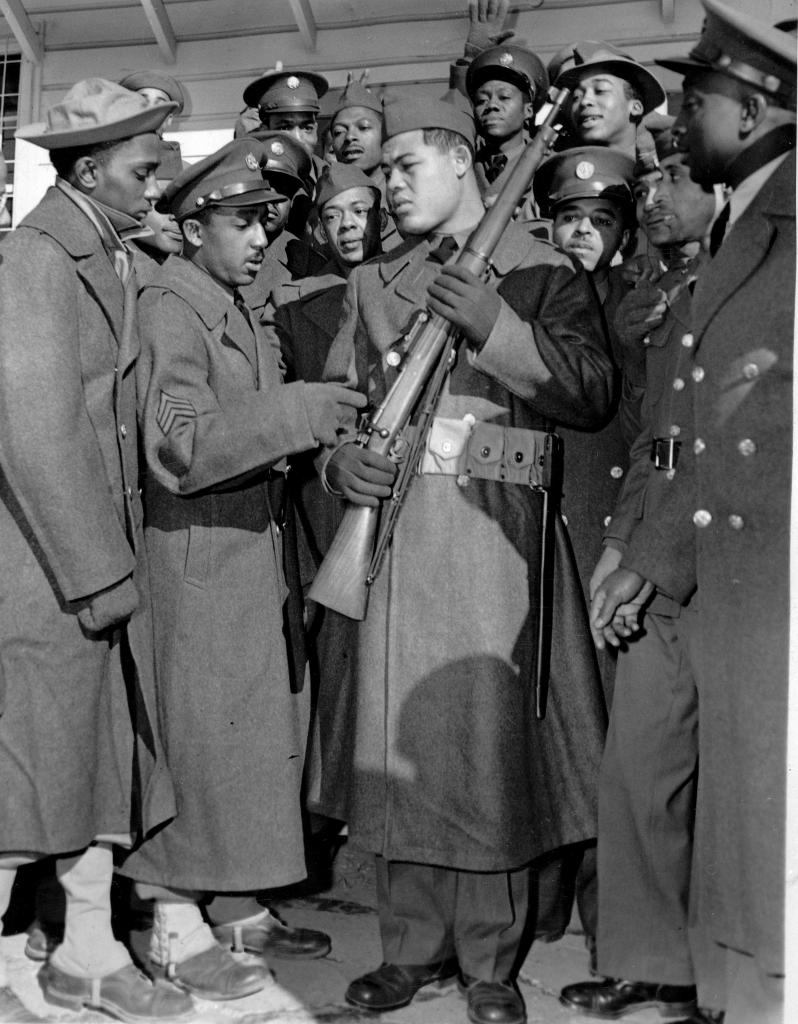Joe Louis in the army during World War II. Image courtesy of the Chicago History Museum.