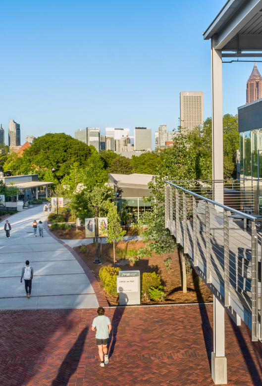 Georgia Tech campus and the Atlanta skyline