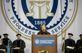 speaker at fall 2023 ms commencement ceremony